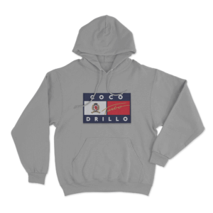 Coco Drillo Turbo Flag Unisex Hoodie Grey