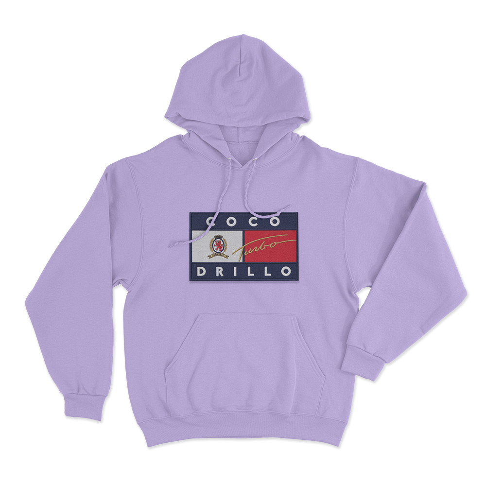 Coco Drillo Turbo Flag Unisex Hoodie Purple Coco Drillo Turbo Flag Unisex Hoodie Purple