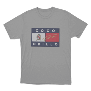 Coco Drillo Turbo Flag Unisex T Shirt Grey