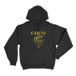 Coco Jillo Logo Unisex Hoodie Black