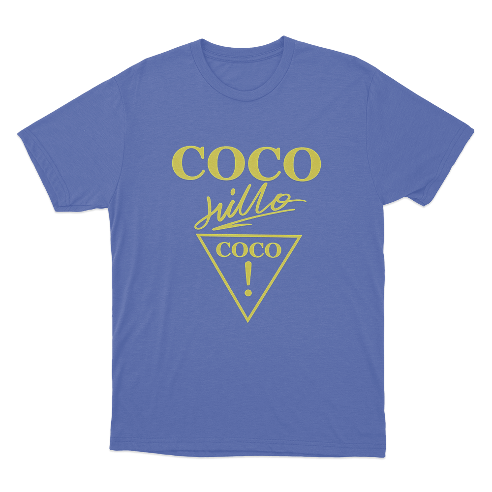 Coco Jillo Logo Unisex T Shirt Blue Coco Jillo Logo Unisex T Shirt Blue