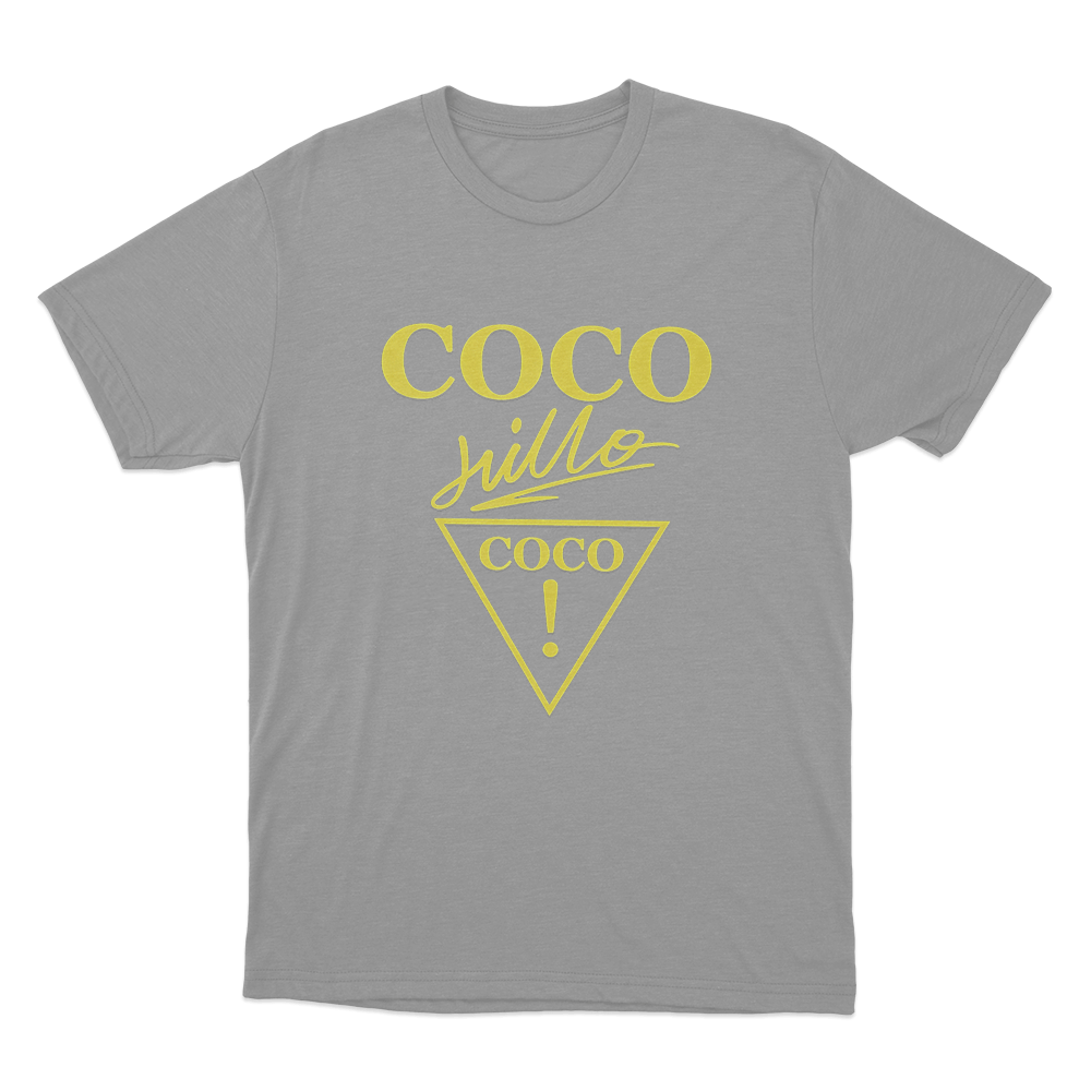 Coco Jillo Logo Unisex T Shirt Grey Coco Jillo Logo Unisex T Shirt Grey