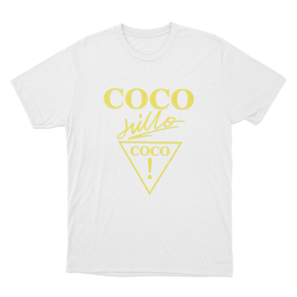 Coco Jillo Logo Unisex T Shirt White Coco Jillo Logo Unisex T Shirt White