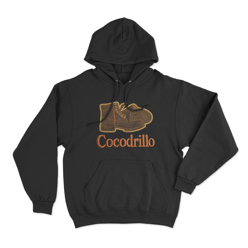 Cocodrillo Boot Unisex Hoodie Black Cocodrillo Boot Unisex Hoodie Black