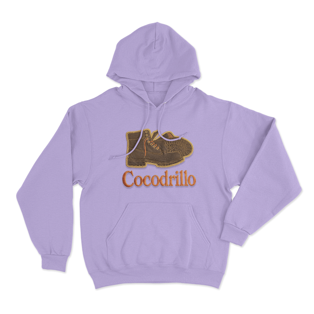 Cocodrillo Boot Unisex Hoodie Purple Cocodrillo Boot Unisex Hoodie Purple