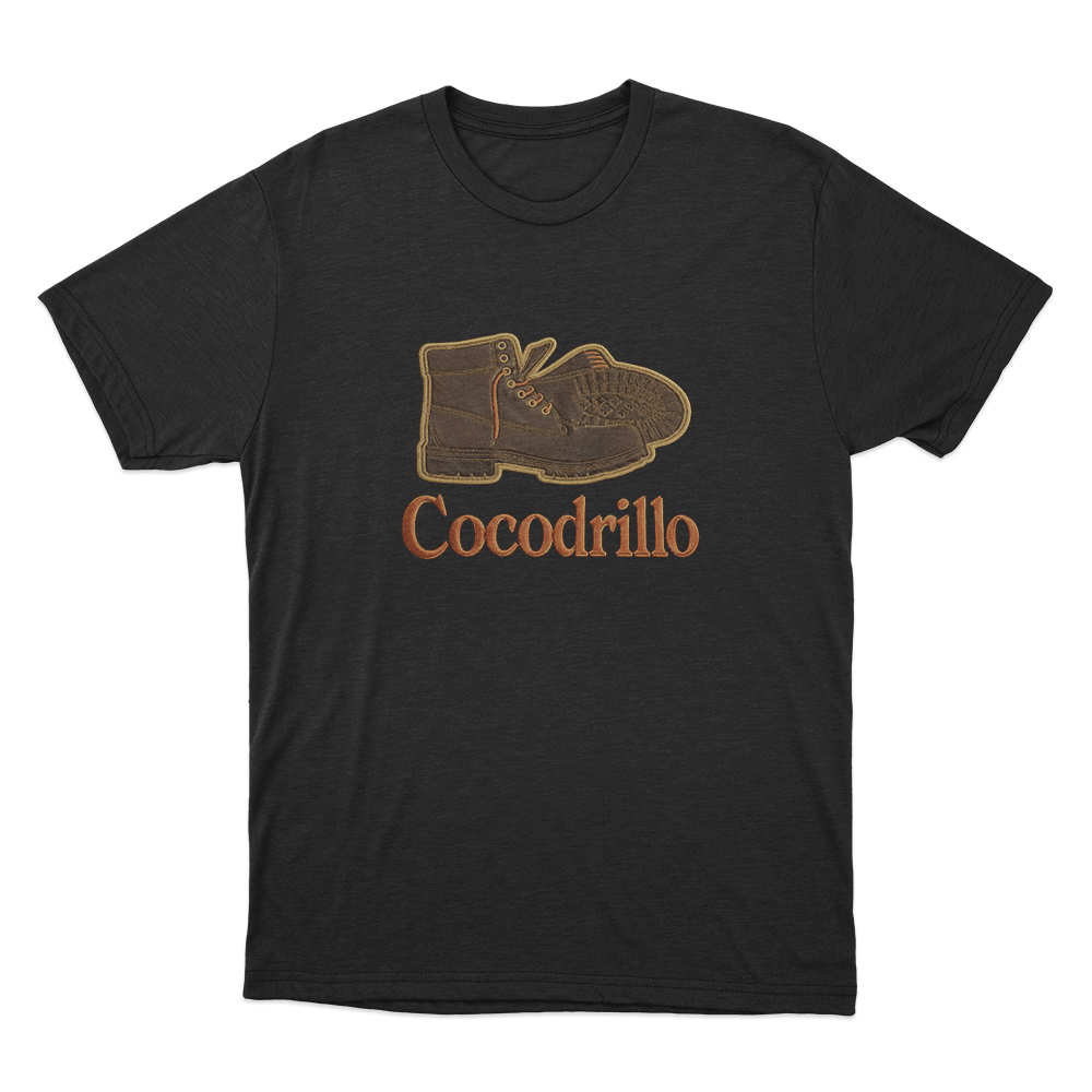 Cocodrillo Boot Unisex T Shirt Black Cocodrillo Boot Unisex T Shirt Black