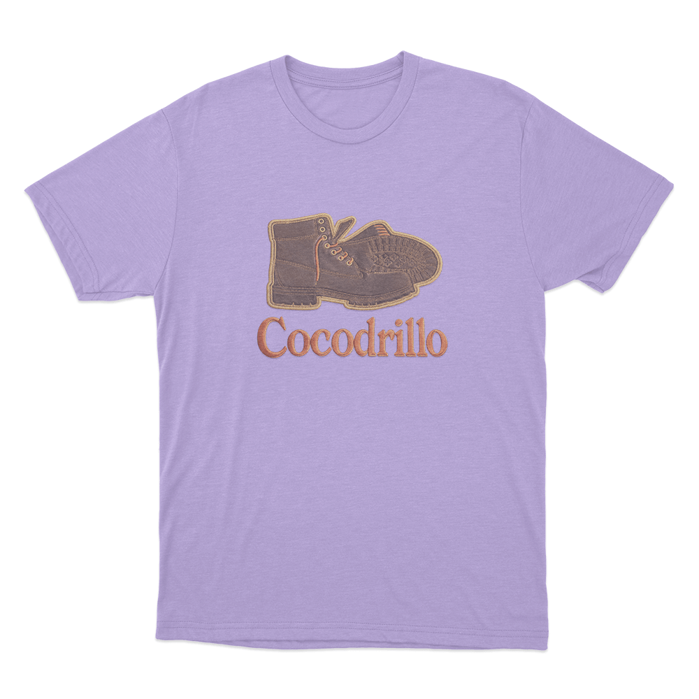 Cocodrillo Boot Unisex T Shirt Purple Cocodrillo Boot Unisex T Shirt Purple