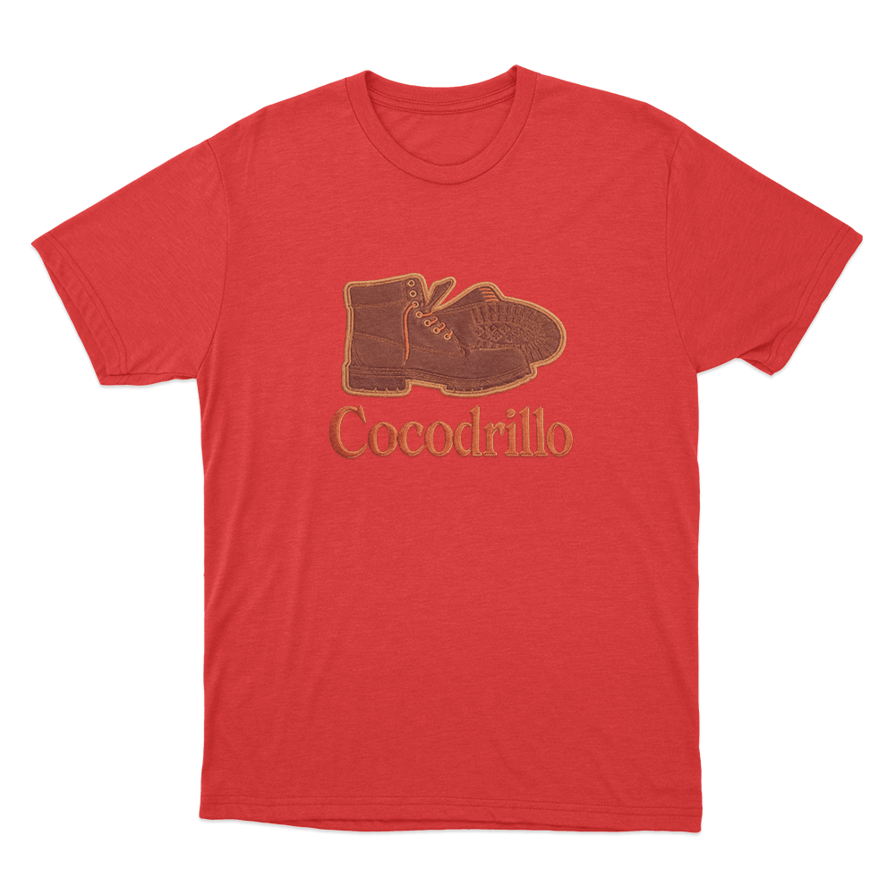 Cocodrillo Boot Unisex T Shirt Red Cocodrillo Boot Unisex T Shirt Red