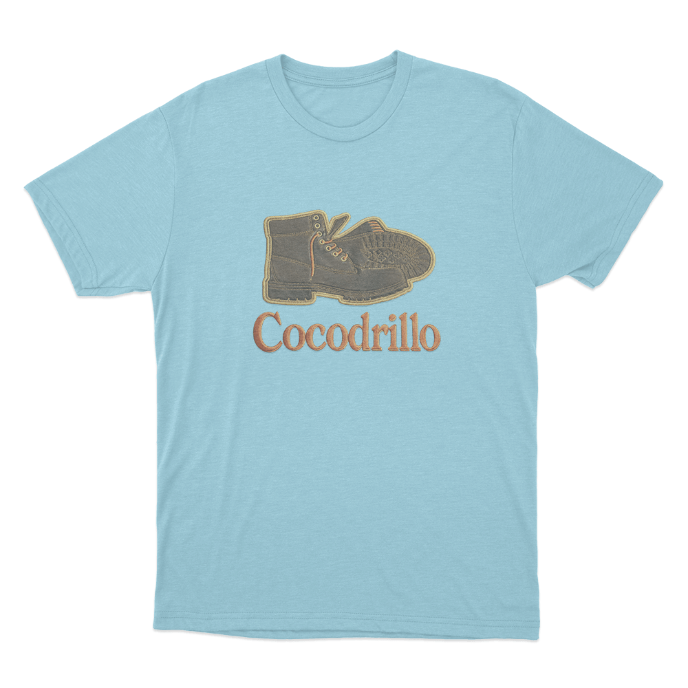Cocodrillo Boot Unisex T Shirt Sky Blue Cocodrillo Boot Unisex T Shirt Sky Blue