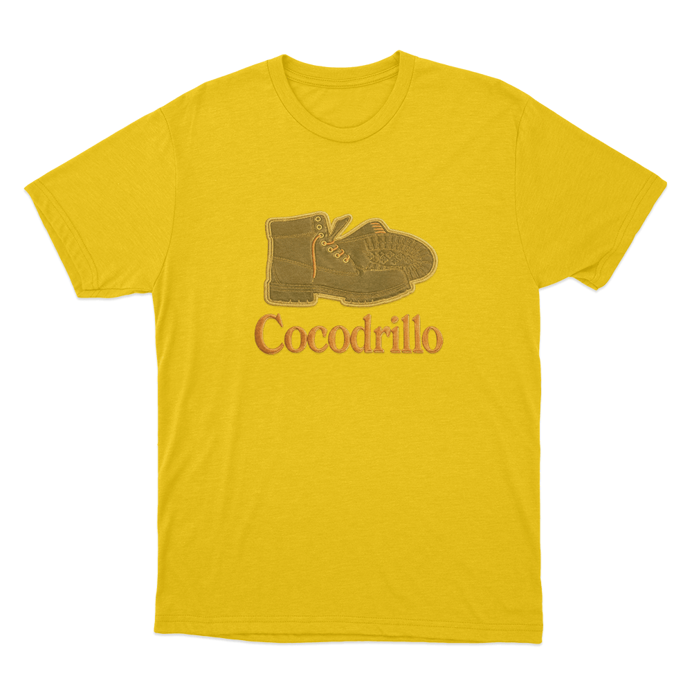Cocodrillo Boot Unisex T Shirt Yellow Cocodrillo Boot Unisex T Shirt Yellow