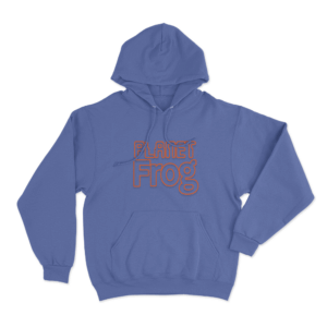 Planet Frog Unisex Hoodie Blue