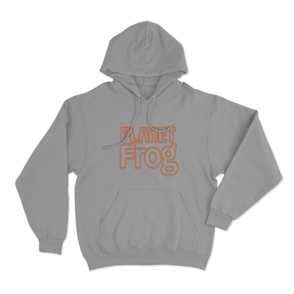 Planet Frog Unisex Hoodie Grey Planet Frog Unisex Hoodie Grey