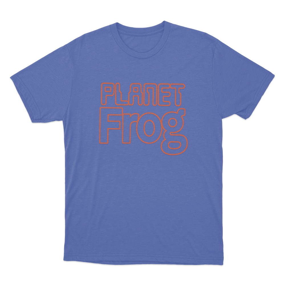 Planet Frog Unisex T Shirt Blue Planet Frog Unisex T Shirt Blue