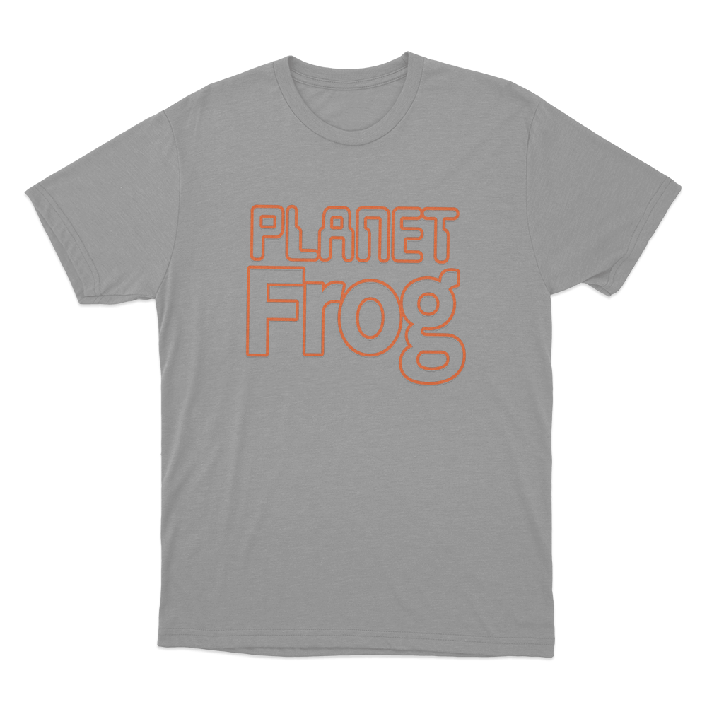 Planet Frog Unisex T Shirt Grey Planet Frog Unisex T Shirt Grey