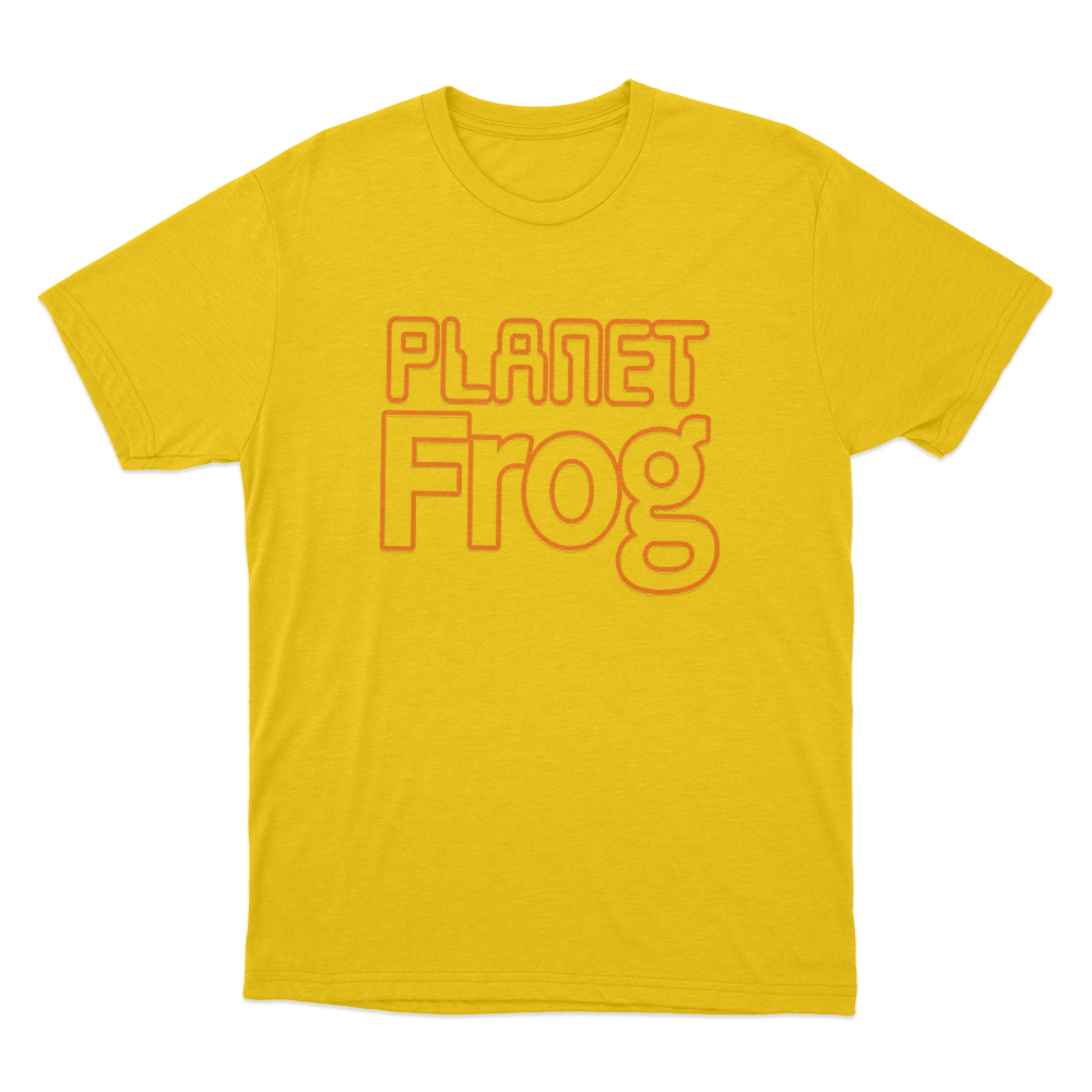 Planet Frog Unisex T Shirt Yellow Planet Frog Unisex T Shirt Yellow